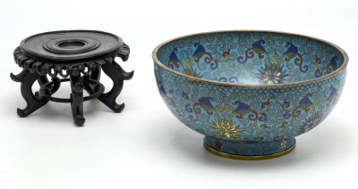 Asian Cloisonné Vessels, Group of 5