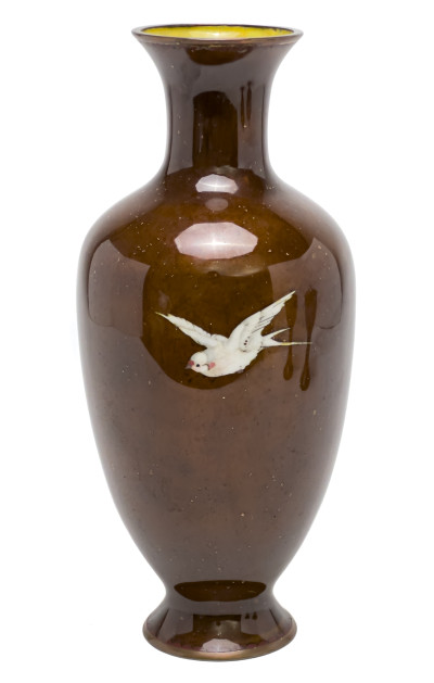 Asian Cloisonné Vase and Jars, Group of 3