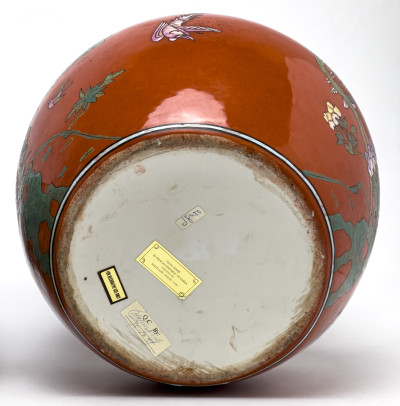 Asian Vase, Jardiniere, and Jar