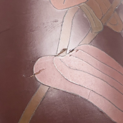 Japanese Meiji Red Ground Cloisonné Vase