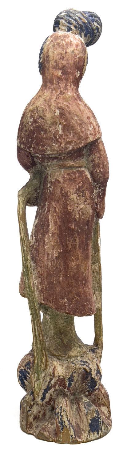 Chinese Carved Wood Guanyin Figure