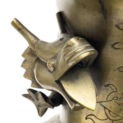 Asian Bronze Vases and Jardiniere, Group of 3