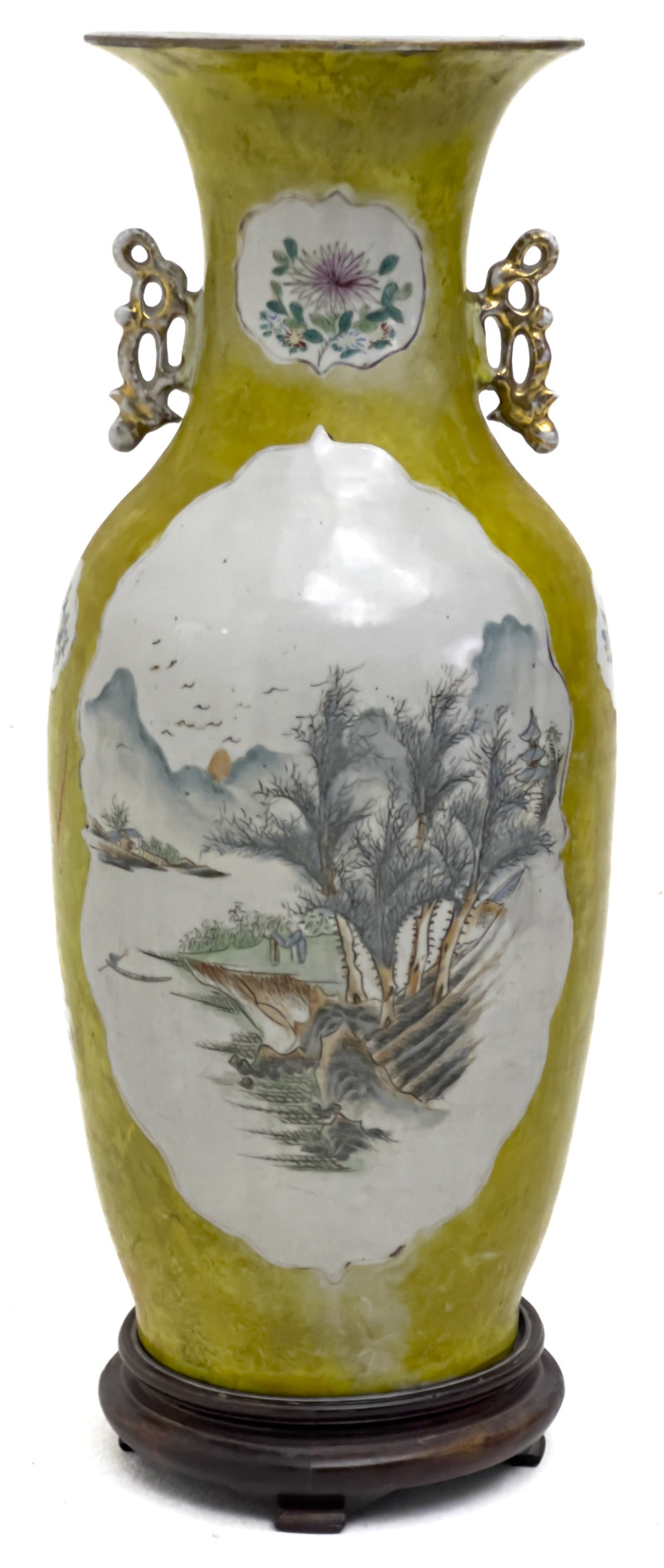 Chinese Famille Jaune Vase