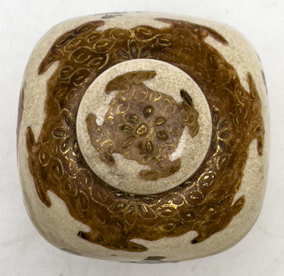 Satsuma Vessel and Imari Plate