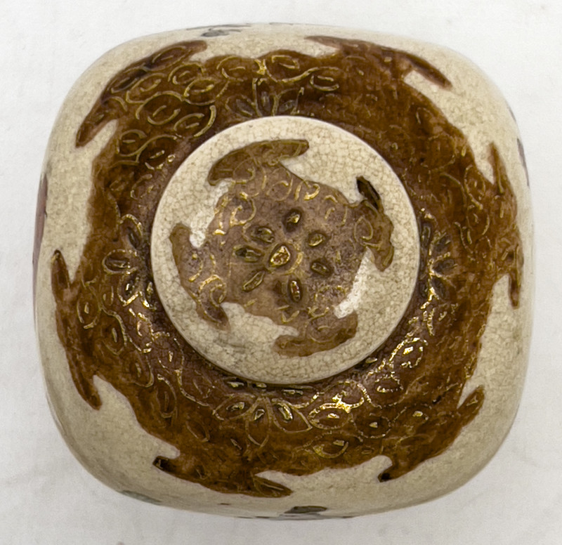 Satsuma Vessel and Imari Plate