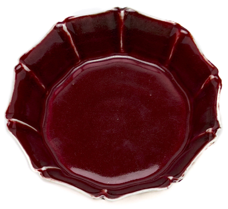 Chinese Red Brush Bowl