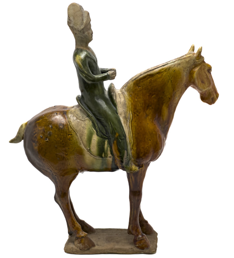 Chinese Sancai Glazed Equestrian