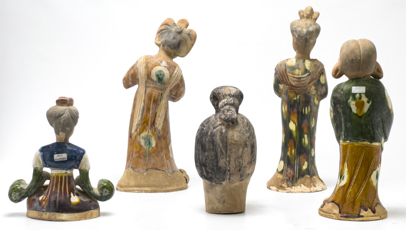 Sancai Figures, Group of 5