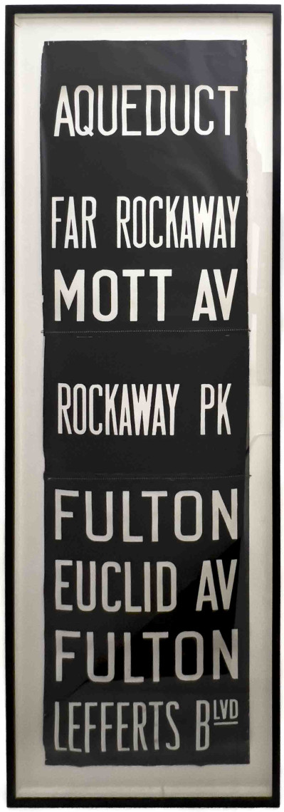 New York Subway MTA Destination Roll Sign