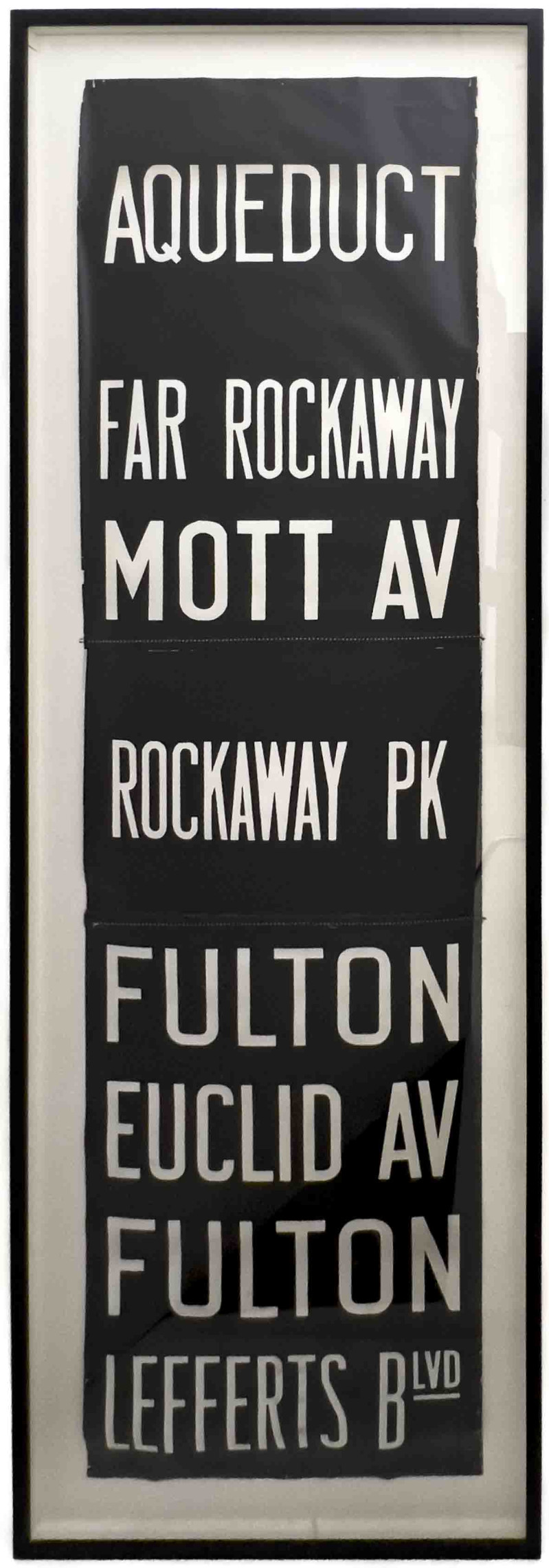New York Subway MTA Destination Roll Sign