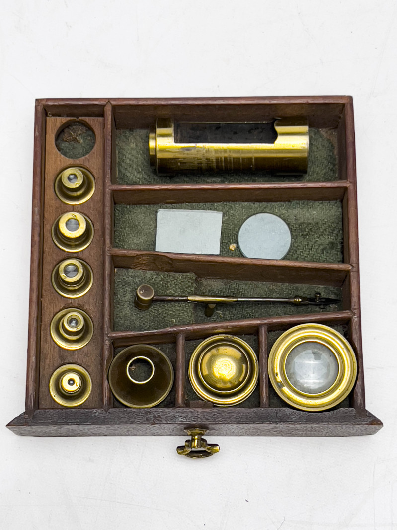 Culpeper Type Microscope in Original Pyramid Case