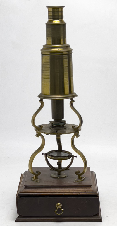 Culpeper Type Microscope in Original Pyramid Case