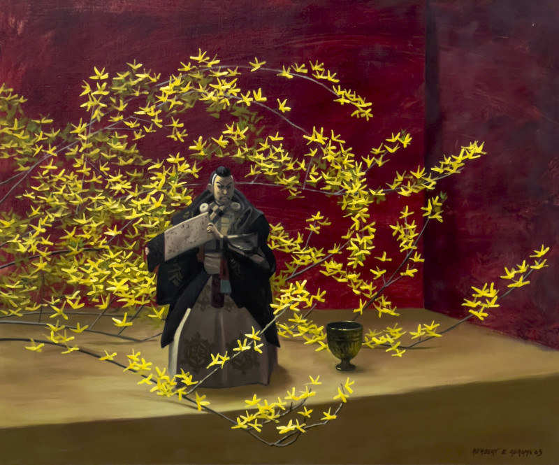 Herbert Abrams - Untitled (Still Life with Forsythia)