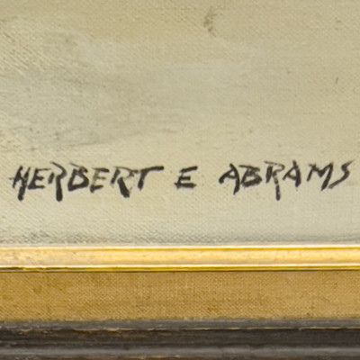 Herbert Abrams - Artist in His Studio