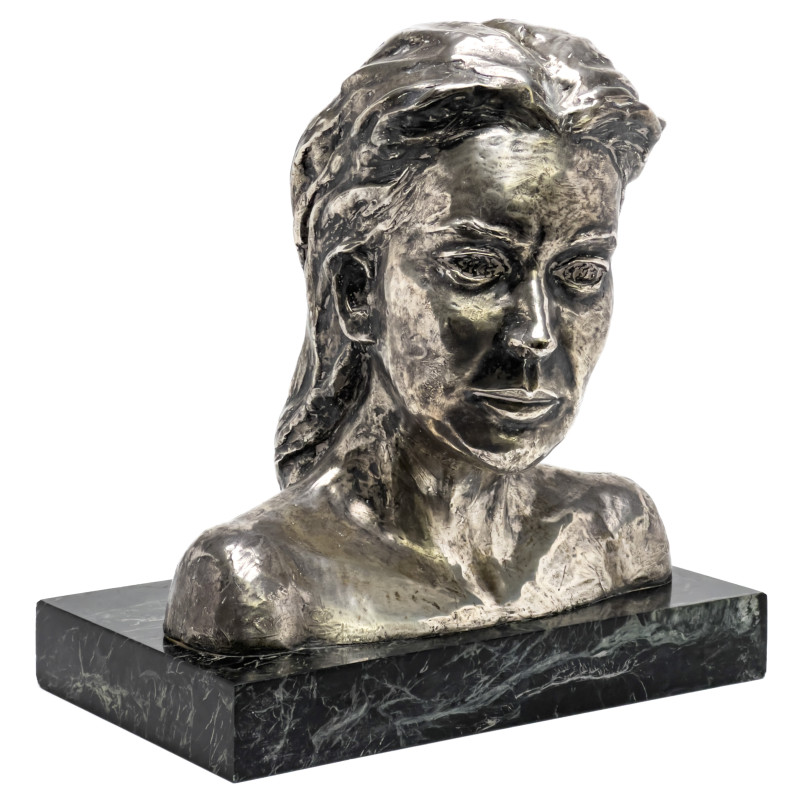 Silver Portrait Bust