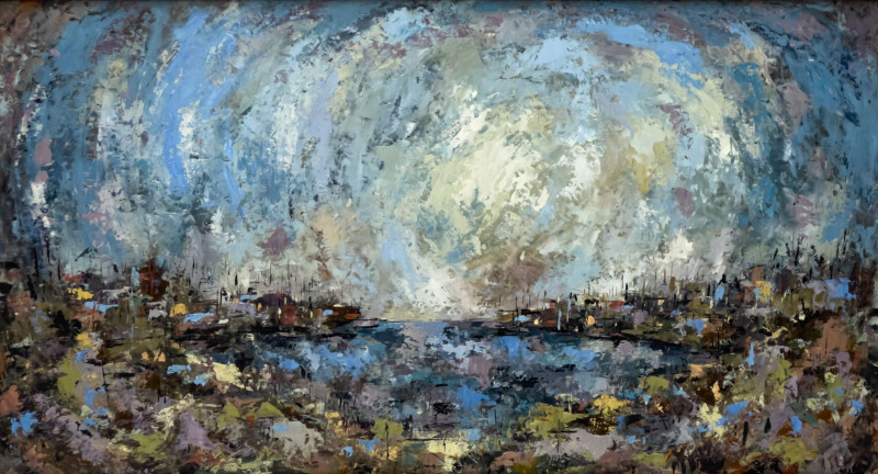 Unknown Artist- Untitled (Cityscape Painting)