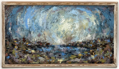 Unknown Artist- Untitled (Cityscape Painting)