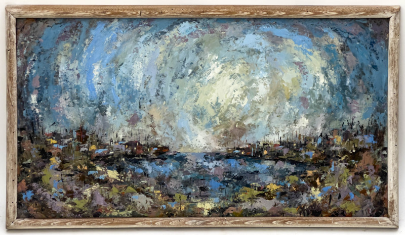 Unknown Artist- Untitled (Cityscape Painting)