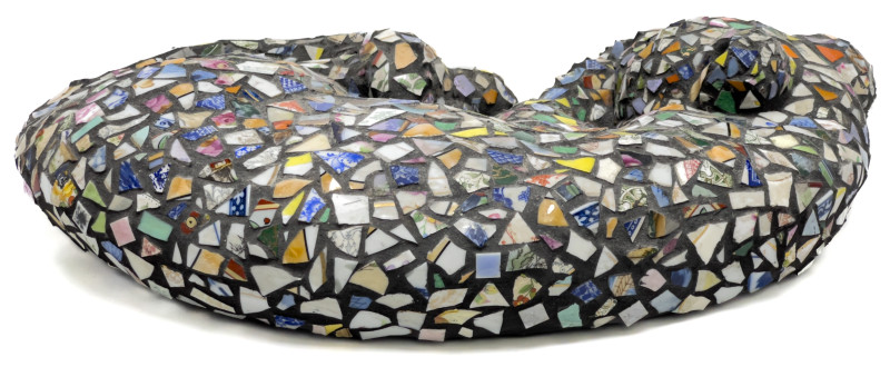 Mosaic Cat Sculpture