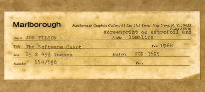 Joe Tilson - Astronaut (Software Chart)