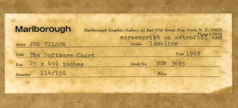 Joe Tilson - Astronaut (Software Chart)