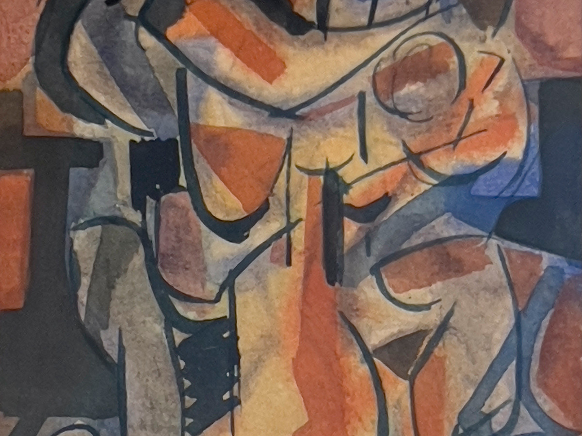 Carl Holty,&nbsp;Untitled&nbsp;(detail)watercolor on paper
