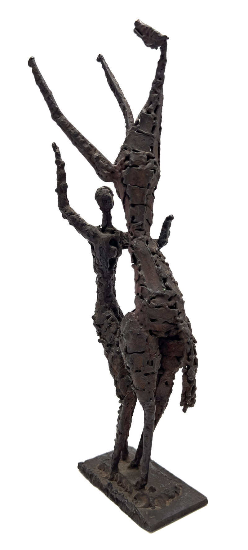 Demetrio D&apos;Tella - Man and Horse Sculpture