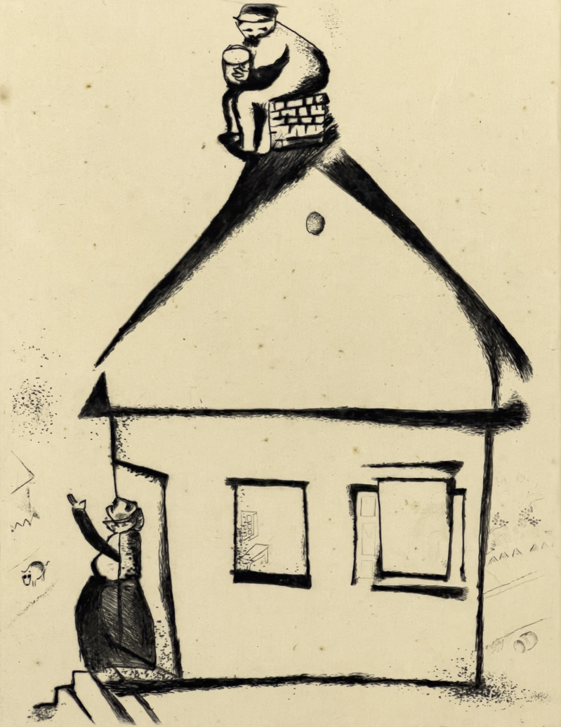 Marc Chagall - Grandfather&apos;s House (from My Life)