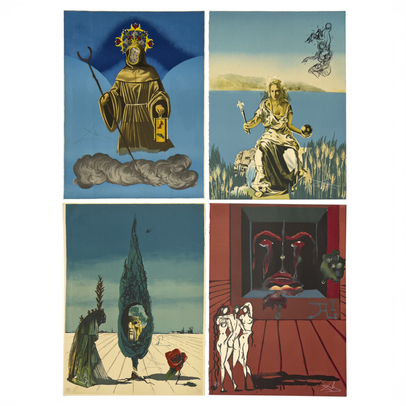 Salvador Dali - Visions Surrealiste, Suite of 4 Editions