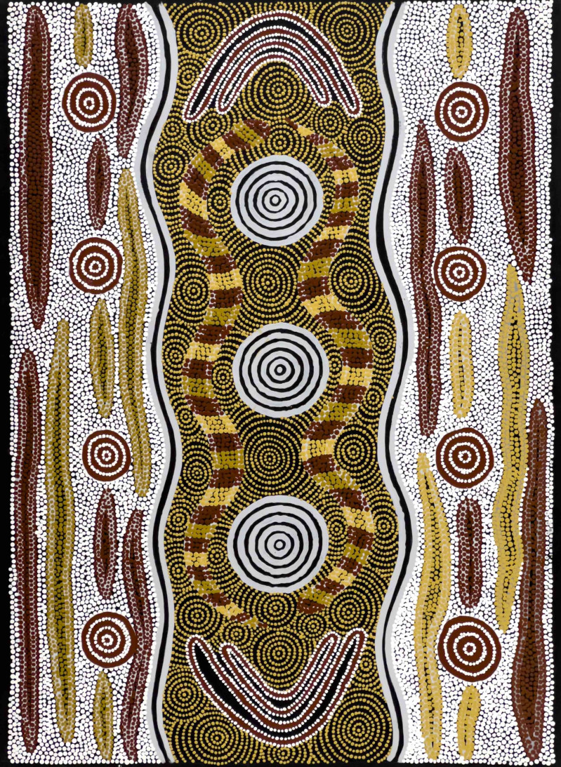 Malcolm Maloney Jagamarra - Lander River Warlpiri Willowra &quot;Ngapa&quot;