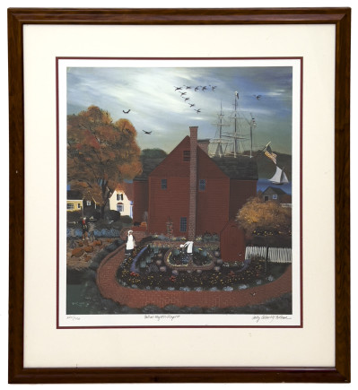 Sally Caldwell Fisher - Fall at Mystic Seaport