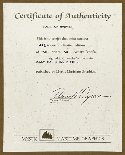 Sally Caldwell Fisher - Fall at Mystic Seaport