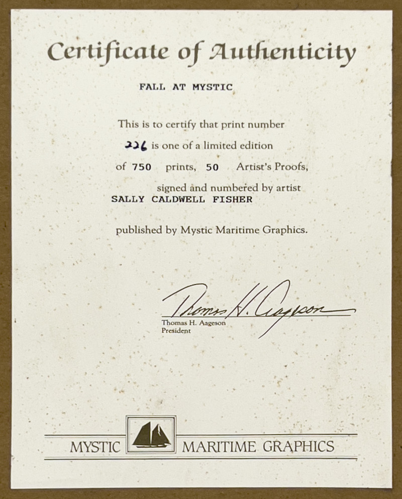 Sally Caldwell Fisher - Fall at Mystic Seaport