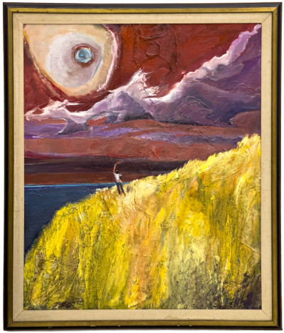 Painting of a Figure with a Torch