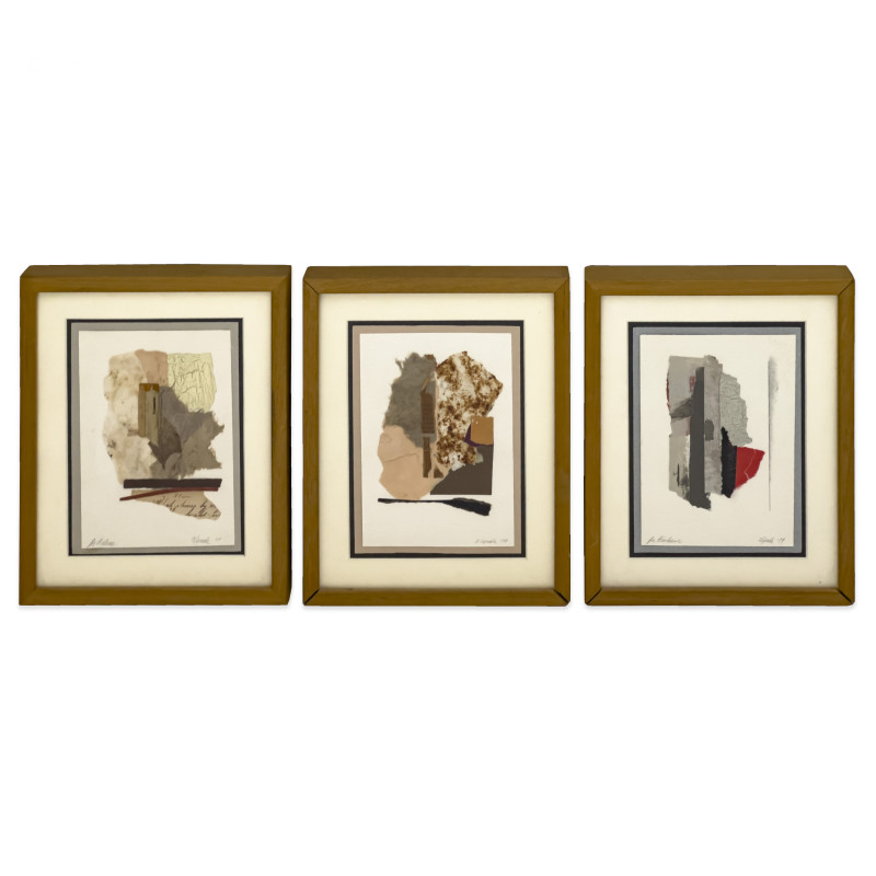 Clyde Lynds - Muse Series Collages, Group of 3