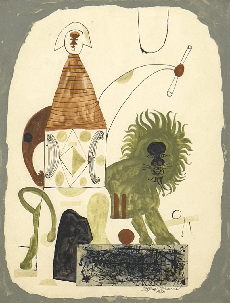 Byron Browne - Untitled (Circus Lion)