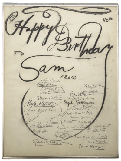 Syd Solomon and Others - Birthday Card for Sam Kootz