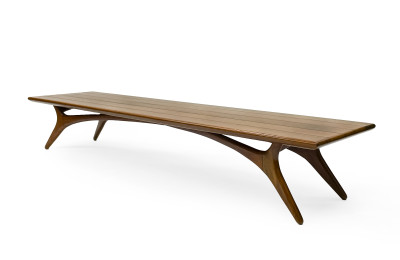 Image for Lot Vladimir Kagan - Walnut Bench for Grosfeld House