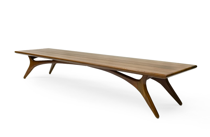 Vladimir Kagan - Walnut Bench for Grosfeld House