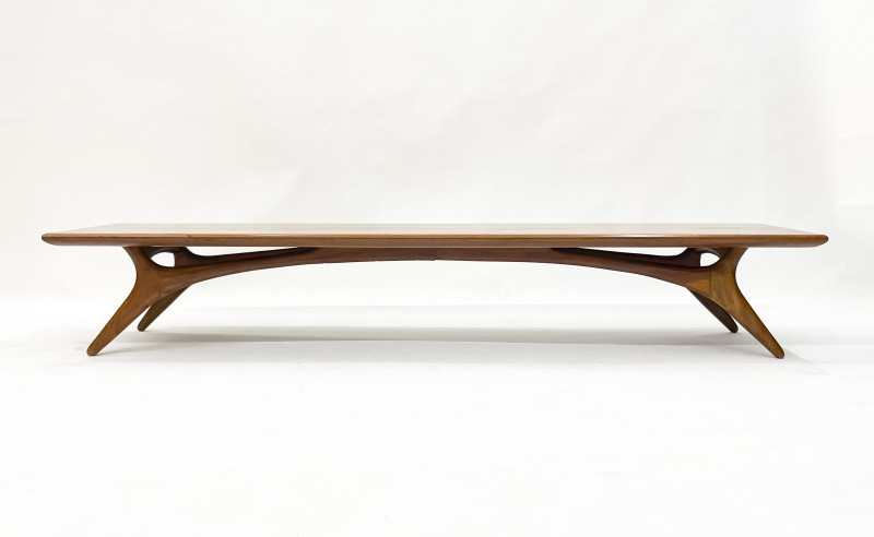 Vladimir Kagan - Walnut Bench for Grosfeld House