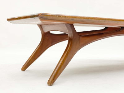 Vladimir Kagan - Walnut Bench for Grosfeld House