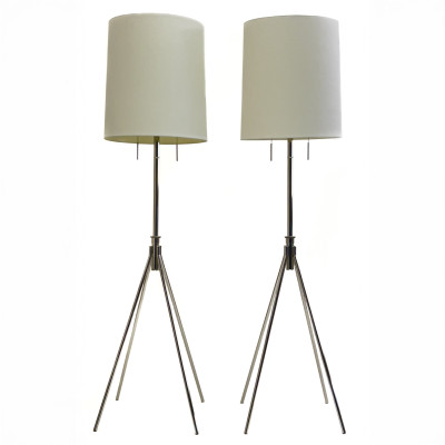 Image for Lot Contemporary Floor Lamps, Pair