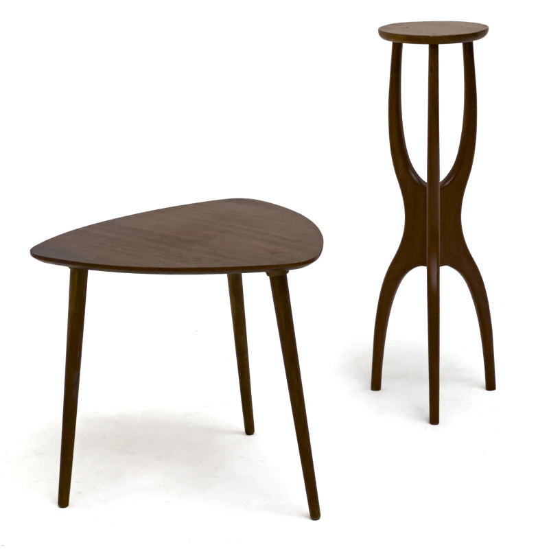 Danish Teak Tables, Group of 2