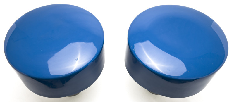 Giuseppe Ostuni - Ostuni O-Luce Enamel Shade Table Lamps, Pair