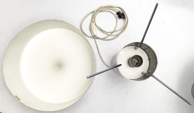 Giuseppe Ostuni - Ostuni O-Luce Enamel Shade Table Lamps, Pair