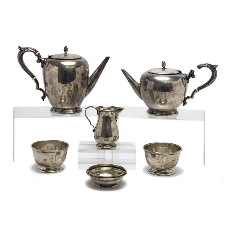 Sterling English Reproduction Partial Tea Set