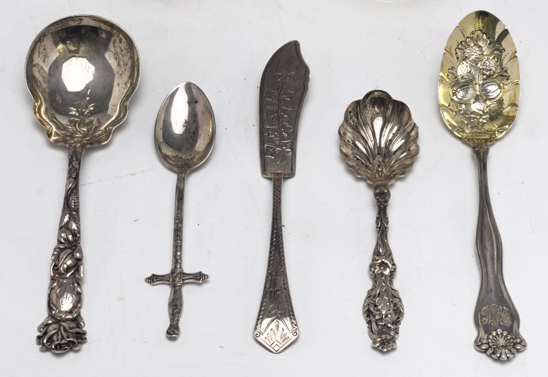 Sterling Silver Serviceware, Group of 10