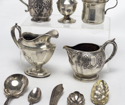 Sterling Silver Serviceware, Group of 10