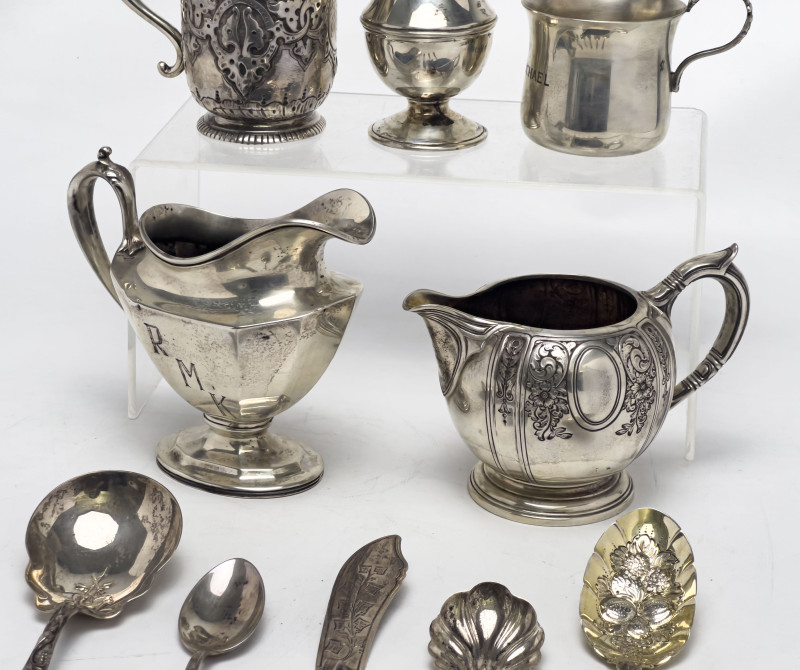 Sterling Silver Serviceware, Group of 10