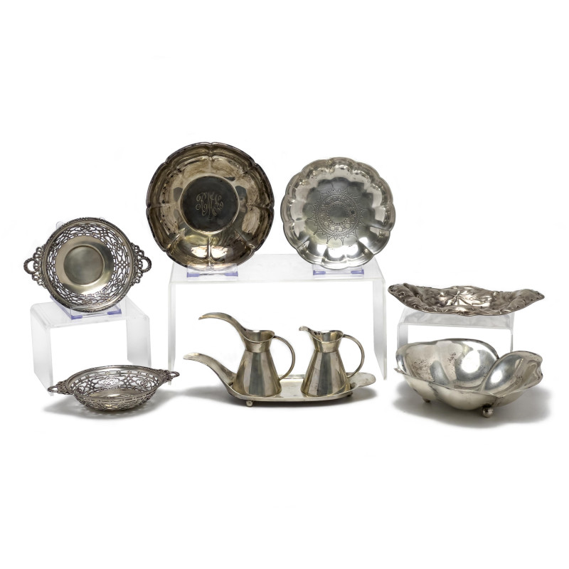 Tiffany &amp; Co. and Others - Sterling Silver Trays and Dishes, Group of 9